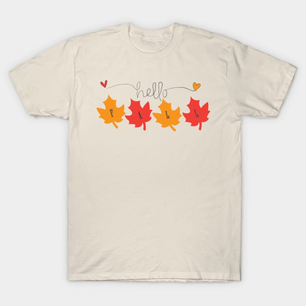 Fall leaves T-Shirt by IN VOGUE By-Siya